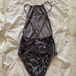 Urban Outfitters Tops - Urban outfitters Crushed Velvet Clara Bodysuit XS Urban Outfitters Tops - Urban outfitters Crushed Velvet Clara Bodysuit XS
